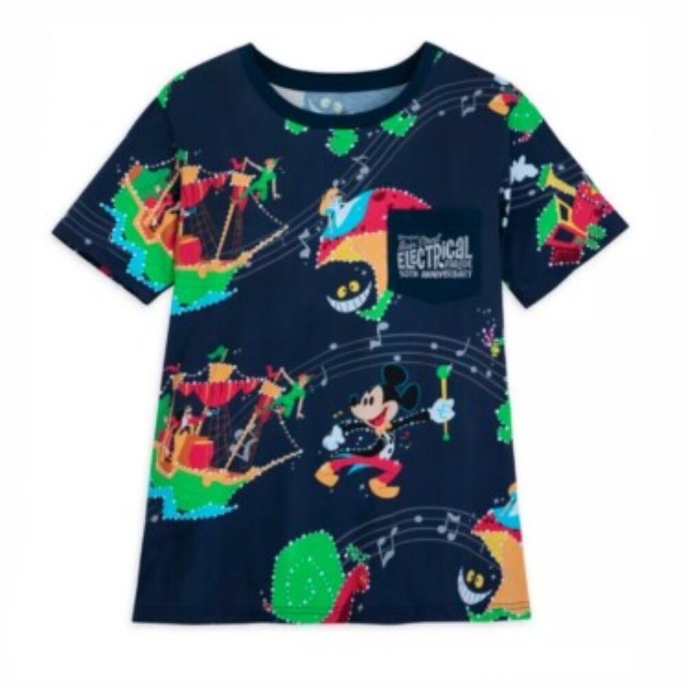 Disney Mickey Mouse Main Street Electrical Parade 50th Anniversary T-Shirt Small